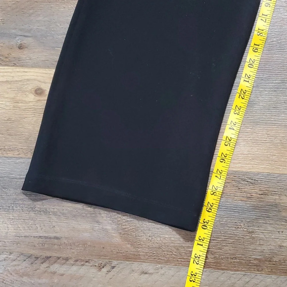 St. John wide leg black side zip classic dress pants - Picture 2 of 7